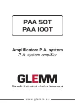 Preview for 1 page of GLEMM PAA 100T Instruction Manual