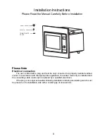 Предварительный просмотр 9 страницы Glen Dimplex Home Appliances Ltd UWM60 User Manual