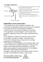 Preview for 11 page of Glen Dimplex Home Appliances UBIMW60 User Manual