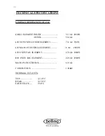 Preview for 86 page of Glen Dimplex BELLING RICHMOND 900 DF Service Manual