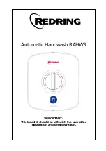 Предварительный просмотр 1 страницы Glen Dimplex Redring RAHW3 Quick Start Manual