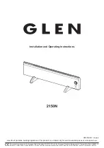 Glen 2150N Installation And Operating Instructions preview