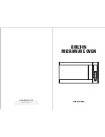 Glen BUILT-IN MICROWAVE OVEN User Manual preview