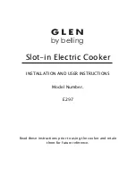 Glen E297 Installation And User Instructions Manual preview