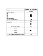 Preview for 2 page of Glen E297 Installation And User Instructions Manual