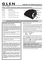 Preview for 1 page of Glen GF20SN Installation And Operating Instructions