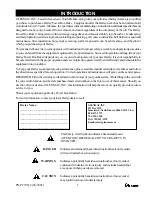 Preview for 3 page of Glenmac Harley T6 Operator'S Manual