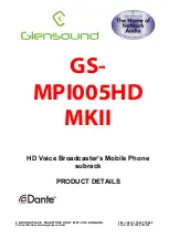 Glensound Electronics Dante GS-MPI005HD MKII Product Details предпросмотр