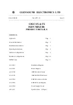 Glensound Electronics GSGC4X Manual preview