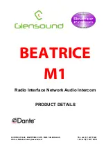 Glensound BEATRICE M1 Product Details предпросмотр