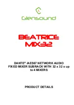 Предварительный просмотр 1 страницы Glensound BEATRICE MIX32 Manual