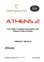 Предварительный просмотр 1 страницы Glensound Dante ATHENS 2 Product Details