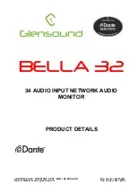 Preview for 1 page of Glensound Dante BELLA 32 Product Details