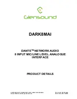 Glensound DANTE DARK8MAI Product Details предпросмотр