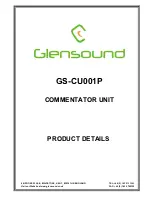 Предварительный просмотр 1 страницы Glensound GS-CU001P Product Details