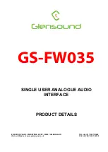 Предварительный просмотр 1 страницы Glensound GS-FW035 Manual