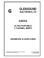 Предварительный просмотр 1 страницы Glensound GSVX4 Handbook & User Manual