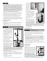 Предварительный просмотр 2 страницы Glentronics Basement Watchdog SP-33T Instruction Manual & Safety Warnings