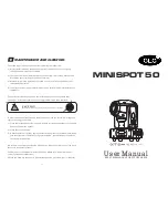 GLG MINISPOT 50 User Manual предпросмотр