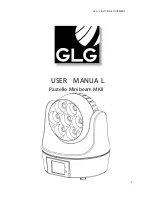 GLG Pastello Minibeam MKII User Manual предпросмотр