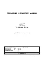 Preview for 1 page of GLI International Accu4 Operating Instructions Manual