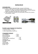 Preview for 3 page of Glide SW-400 Owner Manual And Service Booklet