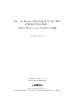 Preview for 1 page of Glitch Works GW-R65X1QSBC-1 User Manual And Assembly Manual