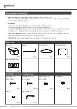 Предварительный просмотр 2 страницы GLITZHOME 2000900008 Assembly Instruction