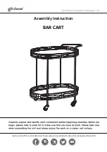 Предварительный просмотр 1 страницы GLITZHOME BAR CART Assembly Instruction