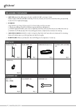 Предварительный просмотр 2 страницы GLITZHOME BAR CART Assembly Instruction