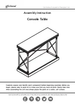 GLITZHOME Console Table Assembly Instruction предпросмотр