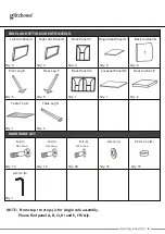 Предварительный просмотр 3 страницы GLITZHOME GH11262 Assembly Instruction Manual