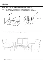 Предварительный просмотр 8 страницы GLITZHOME GH11262 Assembly Instruction Manual