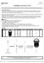 Предварительный просмотр 2 страницы GLITZHOME GH20405 Assembly Instruction