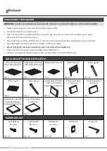 Preview for 2 page of GLITZHOME Patio Gray Aluminum Sectional Assembly Instruction Manual