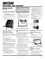 Preview for 8 page of Glo-warm FA-10BA Owner'S Operation And Installation Manual