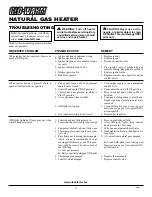 Preview for 14 page of Glo-warm FA-10BA Owner'S Operation And Installation Manual