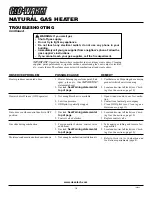 Preview for 16 page of Glo-warm FA-10BA Owner'S Operation And Installation Manual