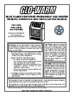 Glo-warm FB-10BA Owner'S Operation And Installation Manual preview