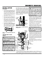 Предварительный просмотр 9 страницы Glo-warm FB-10BA Owner'S Operation And Installation Manual