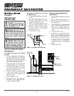 Предварительный просмотр 10 страницы Glo-warm FB-10BA Owner'S Operation And Installation Manual