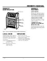 Preview for 3 page of Glo-warm FB-60BA Owner'S Operation And Installation Manual