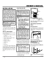 Preview for 7 page of Glo-warm FB-60BA Owner'S Operation And Installation Manual