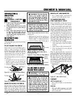 Preview for 13 page of Glo-warm FB-60BA Owner'S Operation And Installation Manual