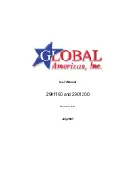 Preview for 1 page of Global American 2901190 User Manual