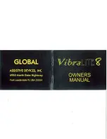 Preview for 1 page of GLOBAL ASSISTIVE DEVICES Vibra LITE 8 Owner'S Manual