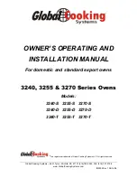 Global Cooking 3240-D Operating And Installation Instruction Manual preview