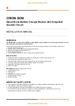 Global Fire Equipment ORION BCM Installation Manual preview