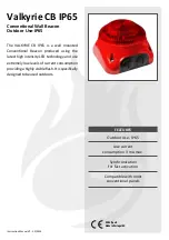 Предварительный просмотр 1 страницы Global Fire Equipment VALKYRIE CB IP65 Instruction Manual