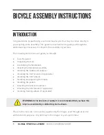 Предварительный просмотр 1 страницы GLOBAL FITNESS & LEISURE BICYCLE Assembly Instructions Manual